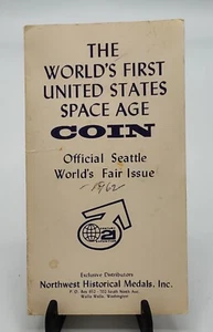 1962 Medallic Art U.S. Space Age Weltausstellung Gedenkmedaille Stempelglanz - Bild 1 von 5