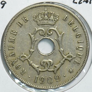 Belgium 1909 25 Centimes 240918 combine shipping - Picture 1 of 2