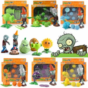 Plants vs. Zombies Bucket Zombie Peashooter Kits Toys Kid Gifts Action Figures  - Picture 1 of 21
