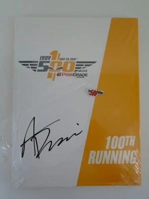 2016 Indianapolis 500 100th Running Alexander Rossi Signed Program - Image 1 of 4