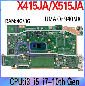 X415JA Mainboard For ASUS X515JA V5200JA X415JF Motherboard I3 I5 I7 10th Gen - Picture 1 of 6