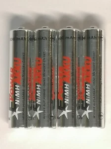 4x E-Power AAA Akku Micro 800mAh NiMH AKKUS wiederaufladbar OHNE Memory Effekt! - Bild 1 von 4