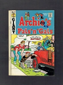 Archie's Pals 'N' Gals #77 Archie Series 1973 GD+ Moose "Helping" Change a Tire - Bild 1 von 2