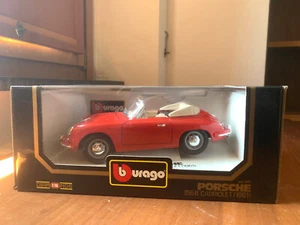 PORSCHE 356B Cabriolet (1961) 1:18 BBURAGO Diamonds - Foto 1 di 10