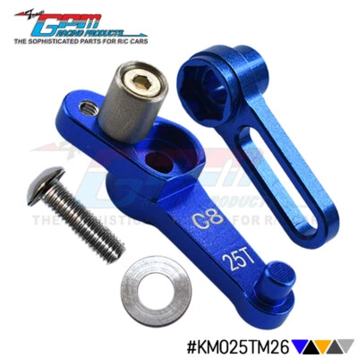 Brazo servo de aluminio GPM 25T (C8) y brazo de dirección (C10) para motocicleta KYOSHO 1/8 NSR500 Foto 1 de 4