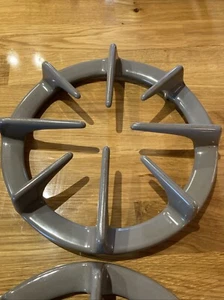 Gray Enamel Gas Range Burners 9 1/4 Inch GE? Set Of 4 - Picture 1 of 9