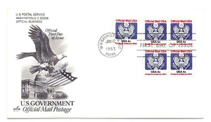 O128 4c, Official ArtCraft, block of 4, FDC - Picture 1 of 1