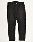 LEVI'S Mens 512 Slim Jeans W36 L32 Black Cotton RG08