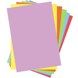 RAINBOW COLOUR A4 PAPER SHEETS MIX - ARTS AND CRAFTS CARD MAKING - 80GSM - Picture 1 of 2