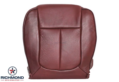 2013 年福特 F150 King Ranch - 司机侧底深红色皮革座椅套 — 第 1/4 张图片