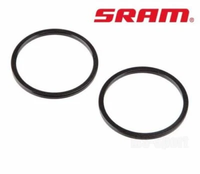 TWO (2) SRAM 2.5mm Aluminium GXP Bottom Bracket Spacer Black Also Fits Shimano - Image 1 of 2