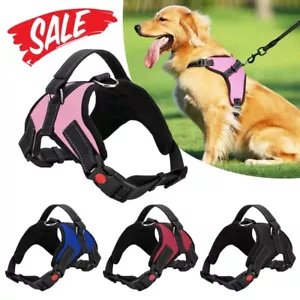 Premium No Pull Dog Harness Small Medium Large Dogs Strong Adjustable Anti Pull - Picture 1 of 11