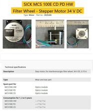SICK MCS 100E CD HW PD Filter Wheel STEP MOTOR -  Oriental 34Vdc .15A Vexta