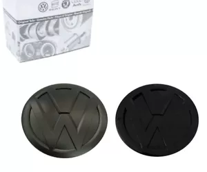 VW Zeichen Schwarz Hinten Touareg 3 CR Emblem R-Line 4Motion V6 V8 TDI TSI SUV - Bild 1 von 5