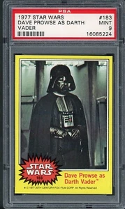 1977 Star Wars #183 Dave Prowse as Darth Vader - PSA 9 - Picture 1 of 2