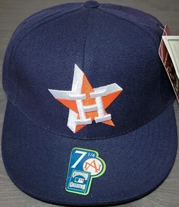 MLB Houston Astros 7 1/4 American Needle Fitted Retro Logo Hat NAVY Brand NEW - Picture 1 of 10