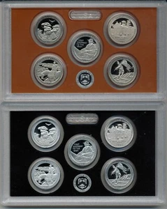 Juegos de cuartos de plata y revestidos a prueba 2016, en cajas originales como nuevas, sin cajas como nuevas - Imagen 1 de 4