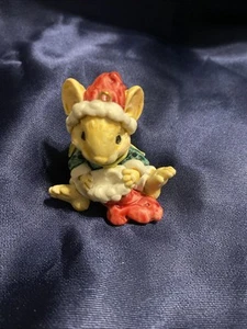 GANZ Little Cheesers Weihnachtsmaus 1991 Ornament #05344 (OHNE KARTON) - Bild 1 von 6