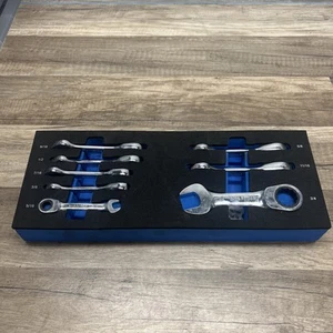 Cornwell Tools bluePOWER CRW8SSB 8pc SAE Ratcheting Combination Wrench Set - Bild 1 von 7
