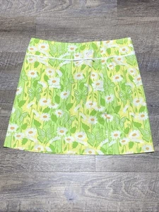 Lilly Pulitzer Vintage Socialite Butterfly Mini Skirt sz 8 Feminine Daisy Floral - Picture 1 of 6