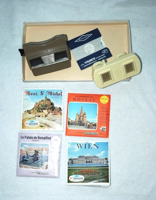 DEUX Visionneuses STÉRÉOSCOPIQUES avec SITES TOURISTIQUES FRANCE et DIVERS PAYS - Photo 1/2