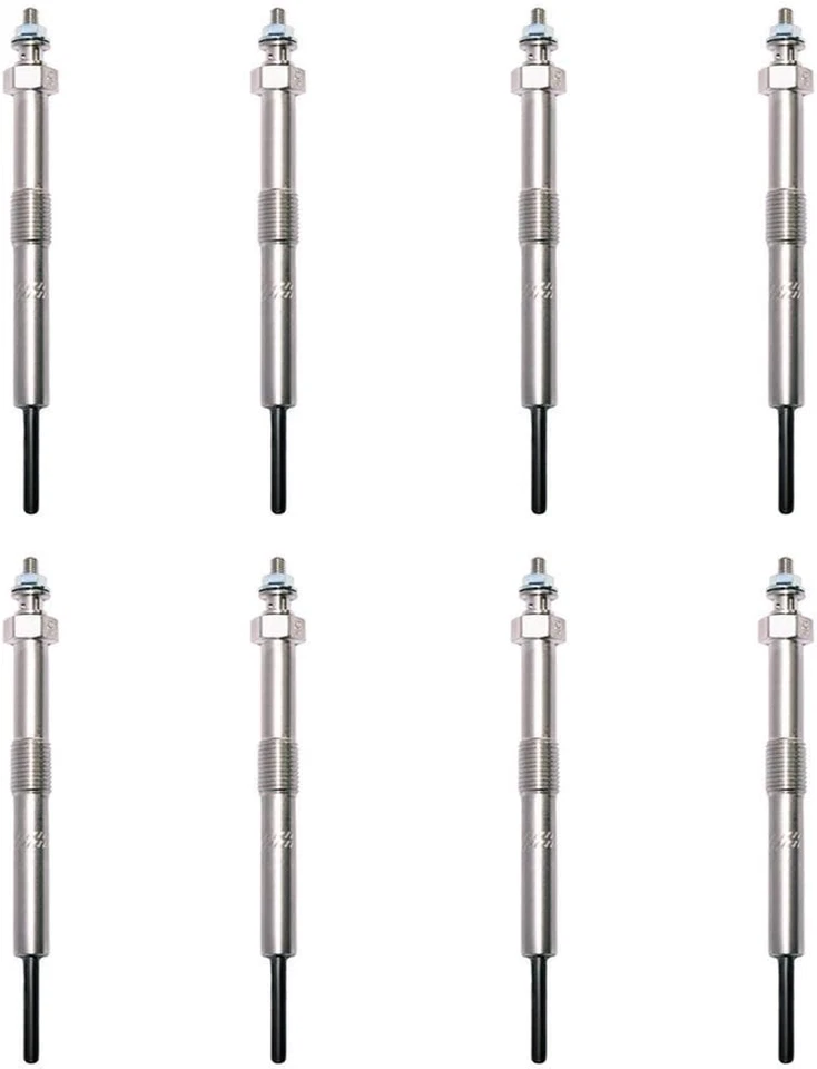Glow Plugs Fast Start Glowplugs Set of 8 Compatible with 06-11 GMC & Chevy 3500 - Image 1 of 1