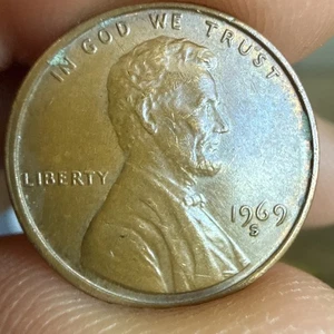 1969-S Double Die Lincoln Penny Coin - Picture 1 of 4