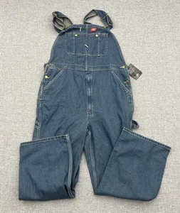 NWT Dickies Mens Indigo Bib Overall Jeans Sz 38 x 30 - Picture 1 of 13