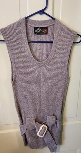 Brown Belted Sweater Vest Size 18 womens Ladies Grabb stuff Robert Bruce - Picture 1 of 4