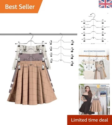 Mehrschichtige 4-stufige Kleiderbügel - 3er Pack mit rutschfesten Clips für effiziente Aufbewahrung - Bild 1 von 4