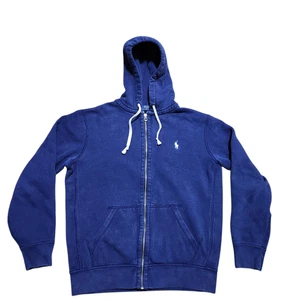 Polo Ralph Lauren Hoodie M Men Full Zip Fleece Casual Minimal Daily Preppy - Picture 1 of 22