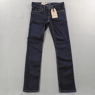 Levis 711 узкие заниженной черный джинсовой ткани джинсы детский размер 7 Reg новый с Ярлыками - Изображение 1 из 4