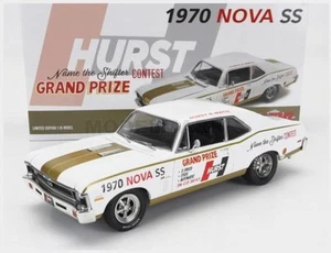 GMP 18982 CHEVROLET - NOVA SS COUPE HURST-A-MATIC RACING 1970 - WHITE GOLD - 1/1 - Foto 1 di 2