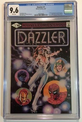 Dazzler #1 comic book CGC 9.6 NM+ White Pages (Marvel 1981) FREE SHIPPING - Image 1 of 2