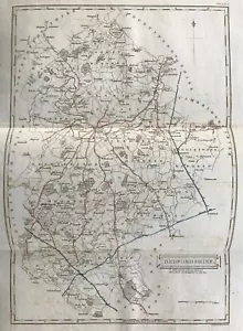 1806 Genuine Antique Map; Bedfordshire by Neele from Lyson's Magna Britannia - Picture 1 of 3