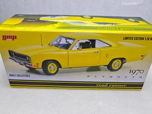 GMP 1:18 1970 PLYMOUTH ROAD RUNNER-1970 ROAD RUNNER LEMON TWIST-18971-FREE SHIP! - Picture 1 of 5