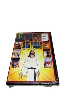 16 Bible Stories for the Whole Family DVD w/Children’s Sing-a-long SEALED 2 DVDs - Picture 1 of 2