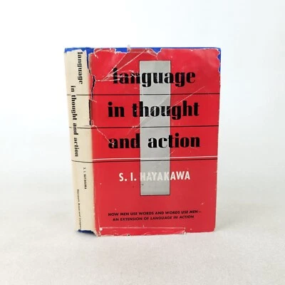 1949 "Language in Thought & Action" S I Hayakawa HC/DJ Harcourt Brace Vintage - Image 1 of 4
