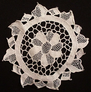 Vintage Needlelace Cocktail Wine Coasters 5-1/4" Round - Set of 10  - Picture 1 of 12