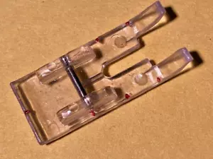 One ¼ Clear Plastic Quilting Foot For Elna Sewing Machine Fits Many Models - Picture 1 of 6
