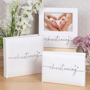Shudehill Modern Script Christening Collection Album e cornici fotografiche tra cui scegliere - Foto 1 di 4