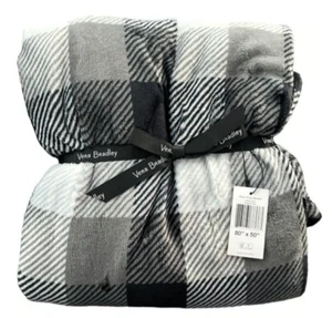 Vera Bradley Throw Blanket in Fleece Kingbird Plaid 50" x 80" - NEW Sealed - Picture 1 of 18