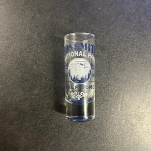 Tall YOSEMITE National Park Half Dome Since 1890 Shot Glass 4” - Picture 1 of 6