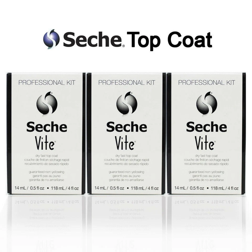 Seche Vite Dry Fast Top Coat Professional Refill Kit 4oz (pack of 3) - Изображение 1 из 1