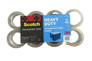 Nastro per imballaggio spedizione scozzese 1,88 pollici X 54,6 iarde nastro resistente - 8 pacK - Foto 1 di 4