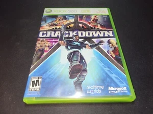 Crackdown 1 Realtime Havok Microsoft Xbox 360 EX+estado casi nuevo COMPLETO+póster! - Imagen 1 de 5