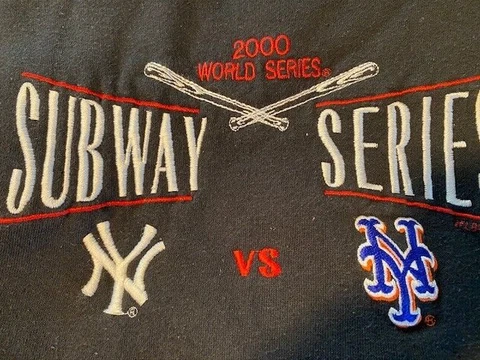 NY Yankees vs. NY Mets Subway Series 2000 Sweatshirt -Price Reduced by $19 Cover