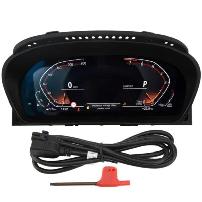 Instrumento de tablero digital LCD para automóvil para BMW Serie 5 E60 E61 E63 E64 M5 06~10 Foto 1 de 4