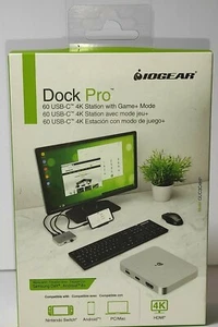 Estación IOGEAR Plata GUC3C4HP Dock Pro 60 USB-C 4K con Juego+ Modo Nuevo - Imagen 1 de 8