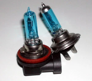Xenon HID Hyper H7 H9 Headlight Bulbs Lights for Suzuki GSXR 600 750 2006-2019 - Foto 1 di 3